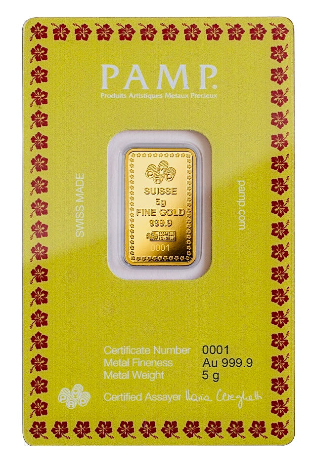 Pamp Suisse Diwali Festival of Lights 5 Gram Gold Bar
