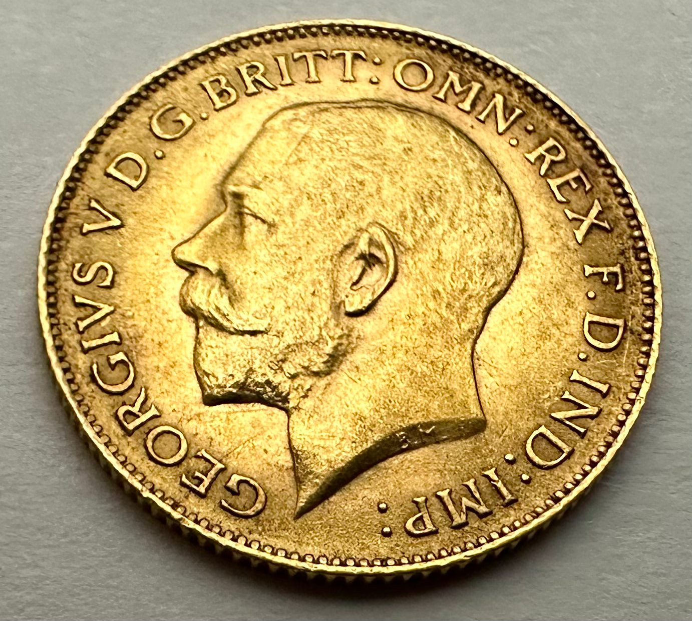 1913 King George V Gold Half Sovereign