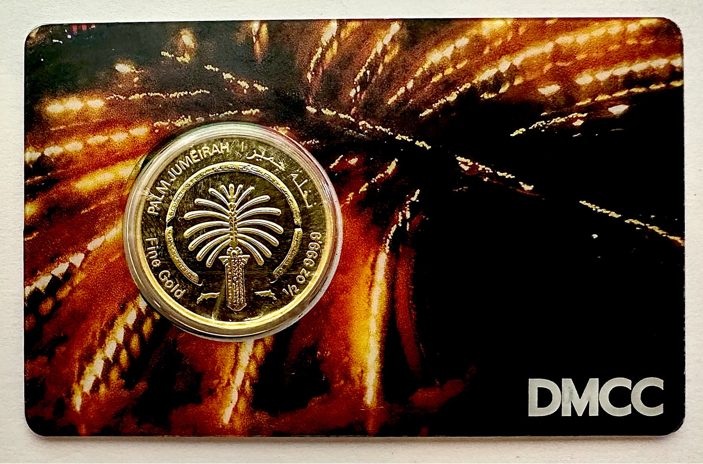 UAE Palm Jumeriah - 1/2 oz 24ct Gold Coin in Assay