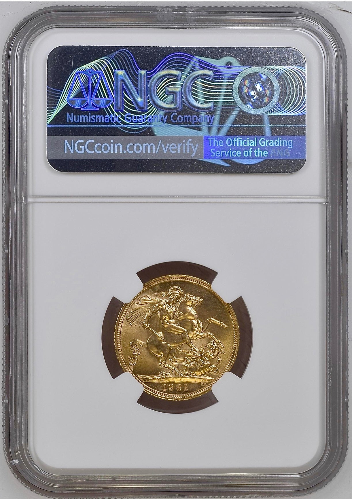 1981 Gold Sovereign MS65
