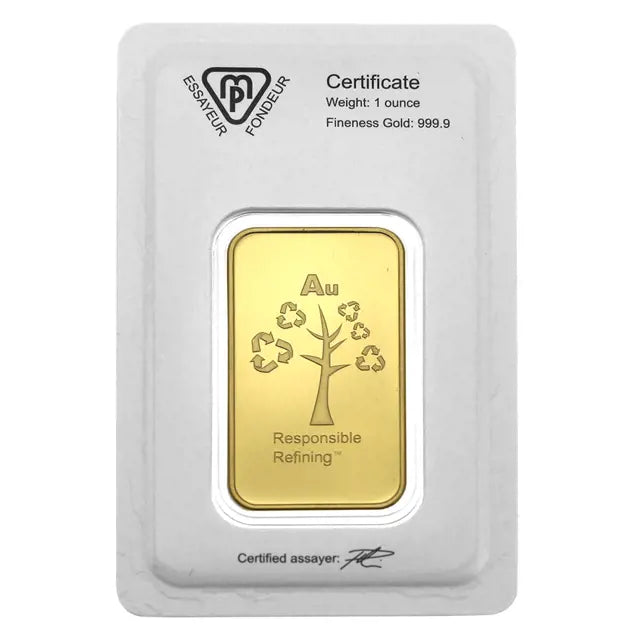 Pre-Owned Metalor 1oz Gold Bar (Carded)