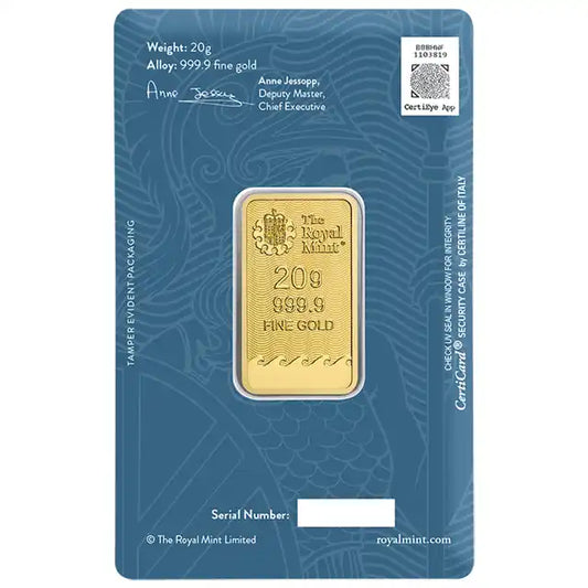Pre-Owned Royal Mint Britannia 20g Gold Bar