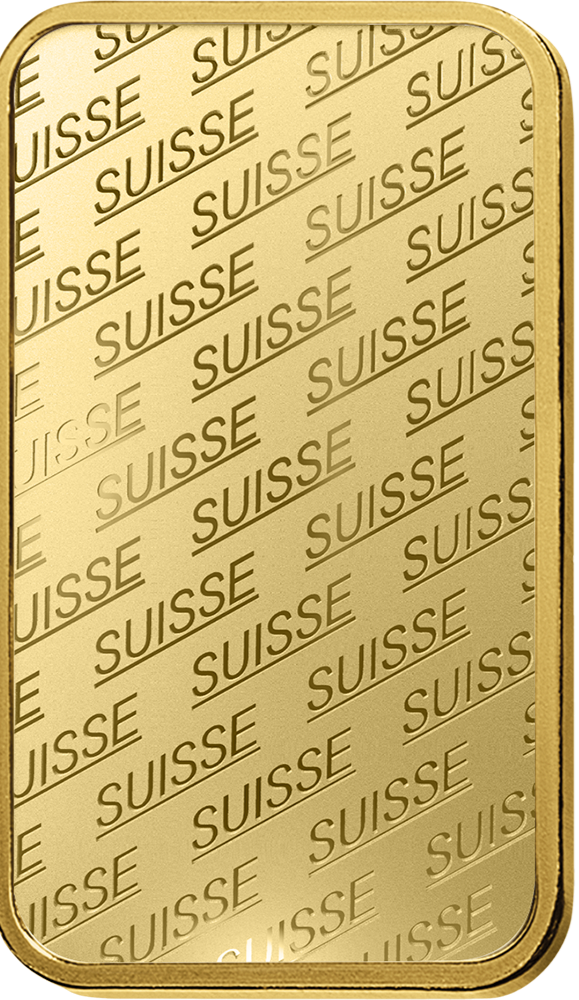 Pamp Suisse SUISSE Design 1 Ounce Gold Bar Assayed C042611