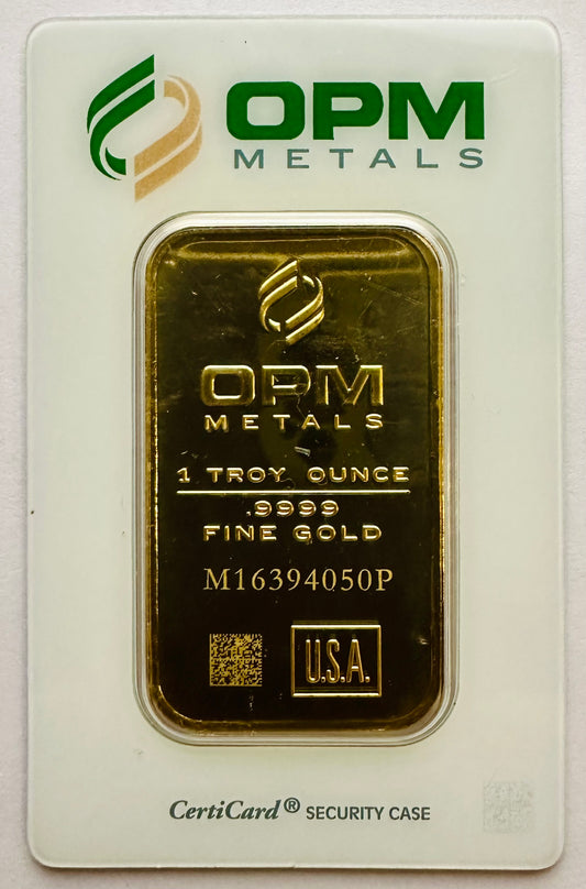 OPM Metals 1 Ounce Gold Bar - М16394050Р