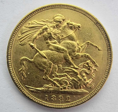 1892 Victoria Jubilee Head Full Sovereign