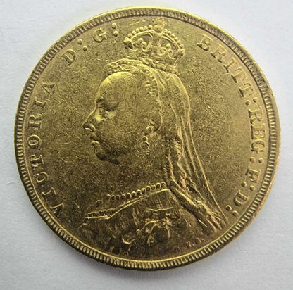 1890 Victoria Jubilee Head Full Sovereign