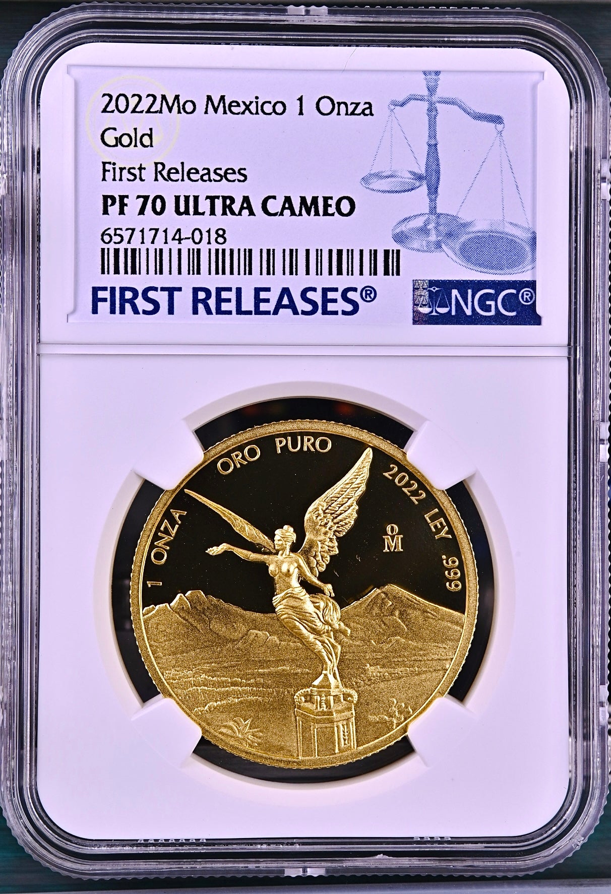 1 Ounce Gold Proof Mexico Libertad Coin - NGC PF70UCAM