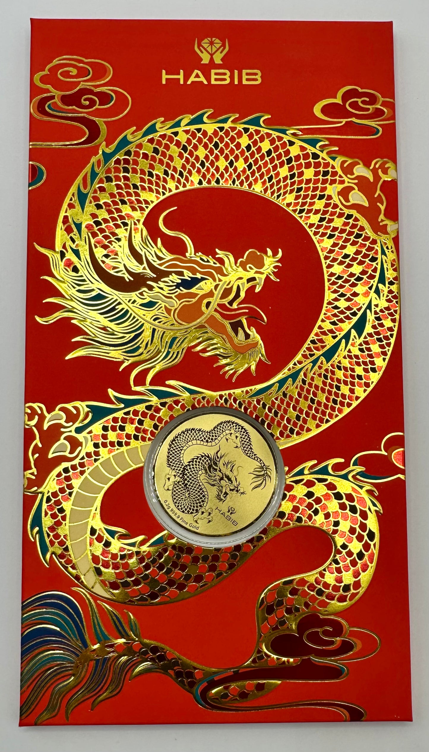 Lunar Dragon 24ct Gold Coin by Habib