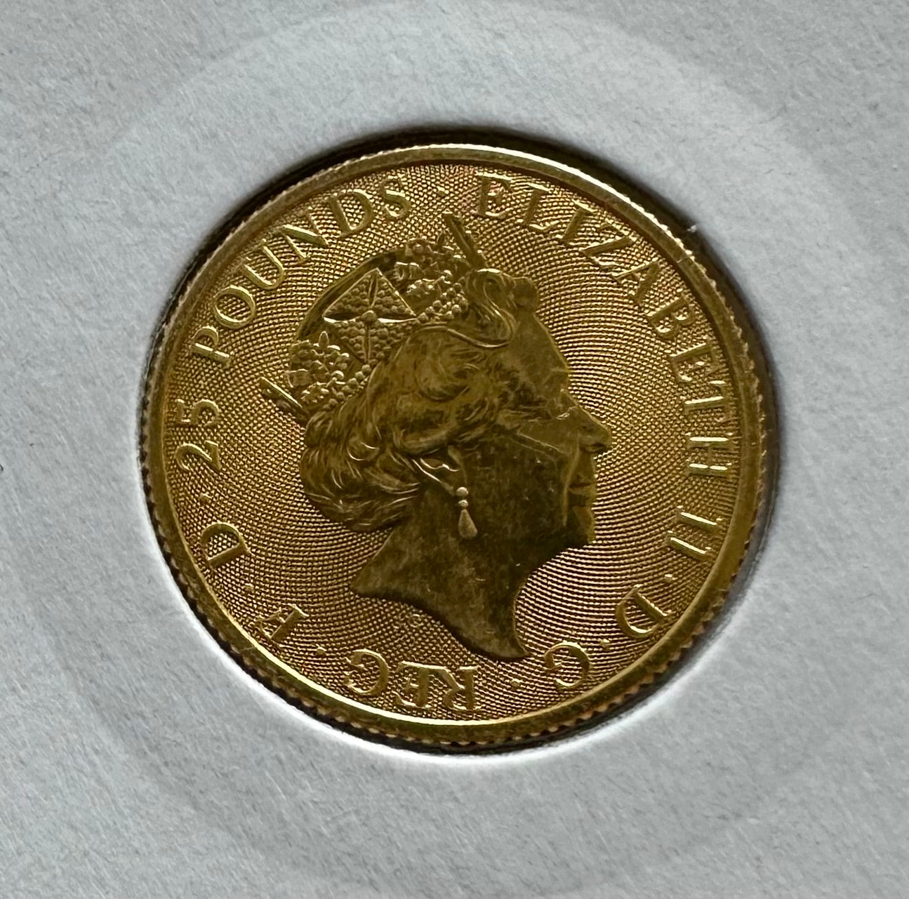 2019 1/4 Ounce Gold Queen Beasts Yale of Beaufort