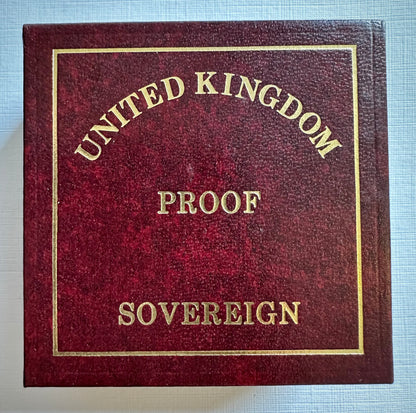 1999 Gold Proof Full Sovereign - Box and COA