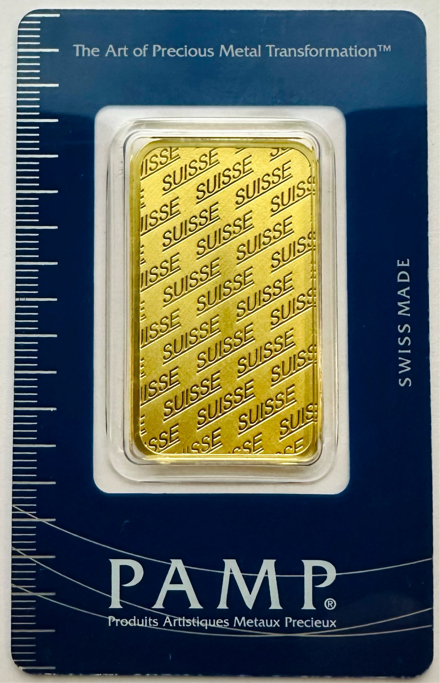 Pamp Suisse SUISSE Design 1 Ounce Gold Bar Assayed C042611