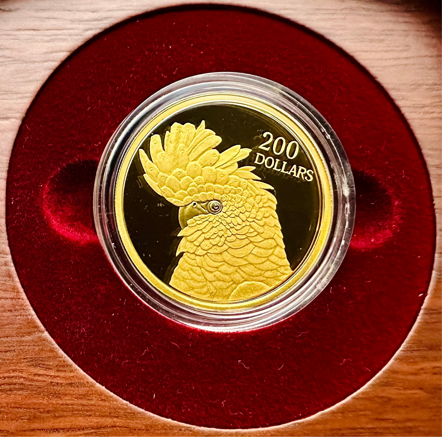 2006 Gold Proof 1/2 Ounce Rare Birds - South Eastern Black-tailed Cockatoo