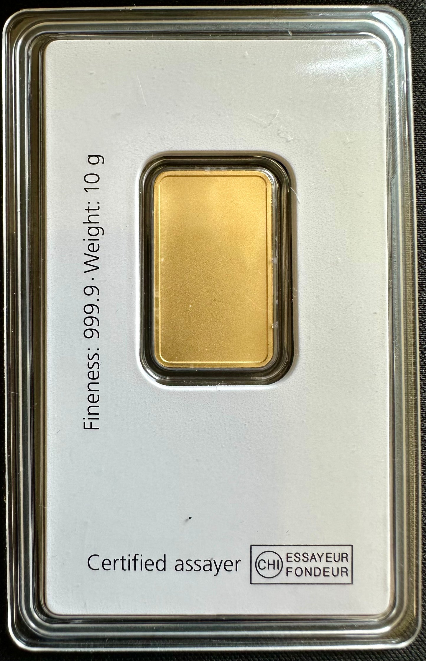 10 Gram Sharps Pixley Gold Bar - Carded