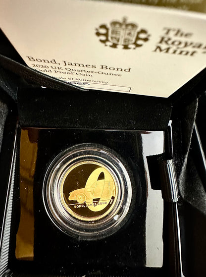 Bond, James Bond 2020 1/4 Ounce Gold Proof Coin - Box and COA