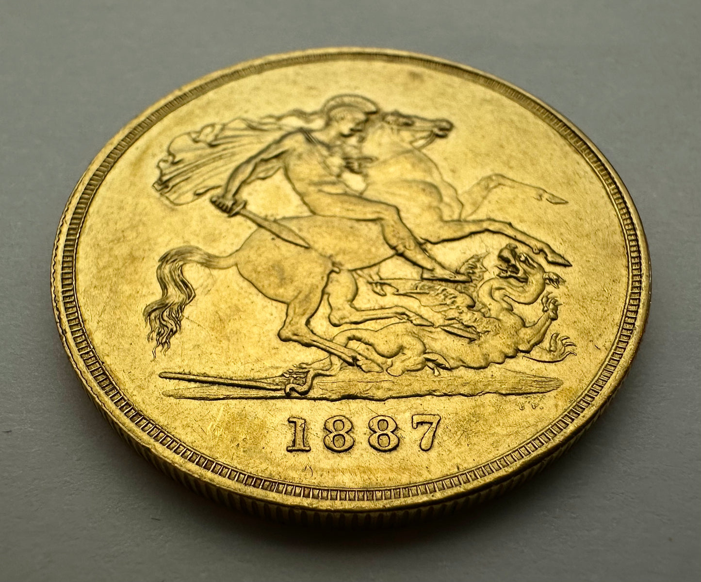 1887 Victoria Golden Jubilee Quintuple Sovereign