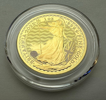 2022 1 Ounce 999.9 Gold Britannia