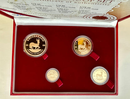 2008 Gold Proof Krugerrand 4-Coin Set