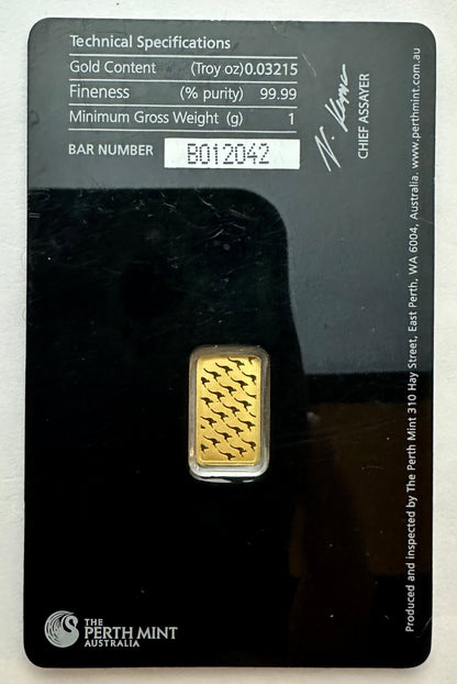 Perth Mint 1 Gram Gold Bar