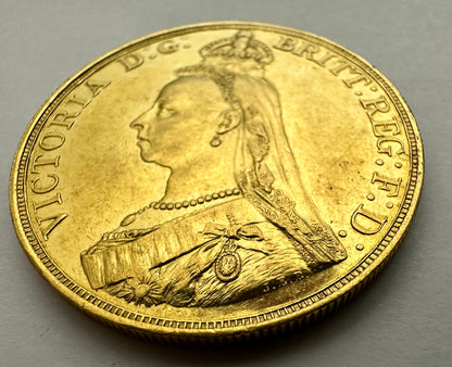 1887 Victoria Golden Jubilee Quintuple Sovereign