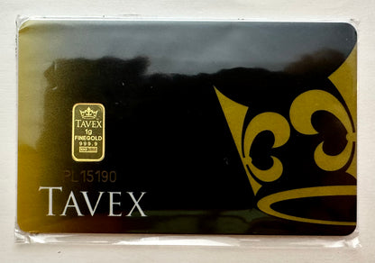 Tavex 1 Gram Gold Bar