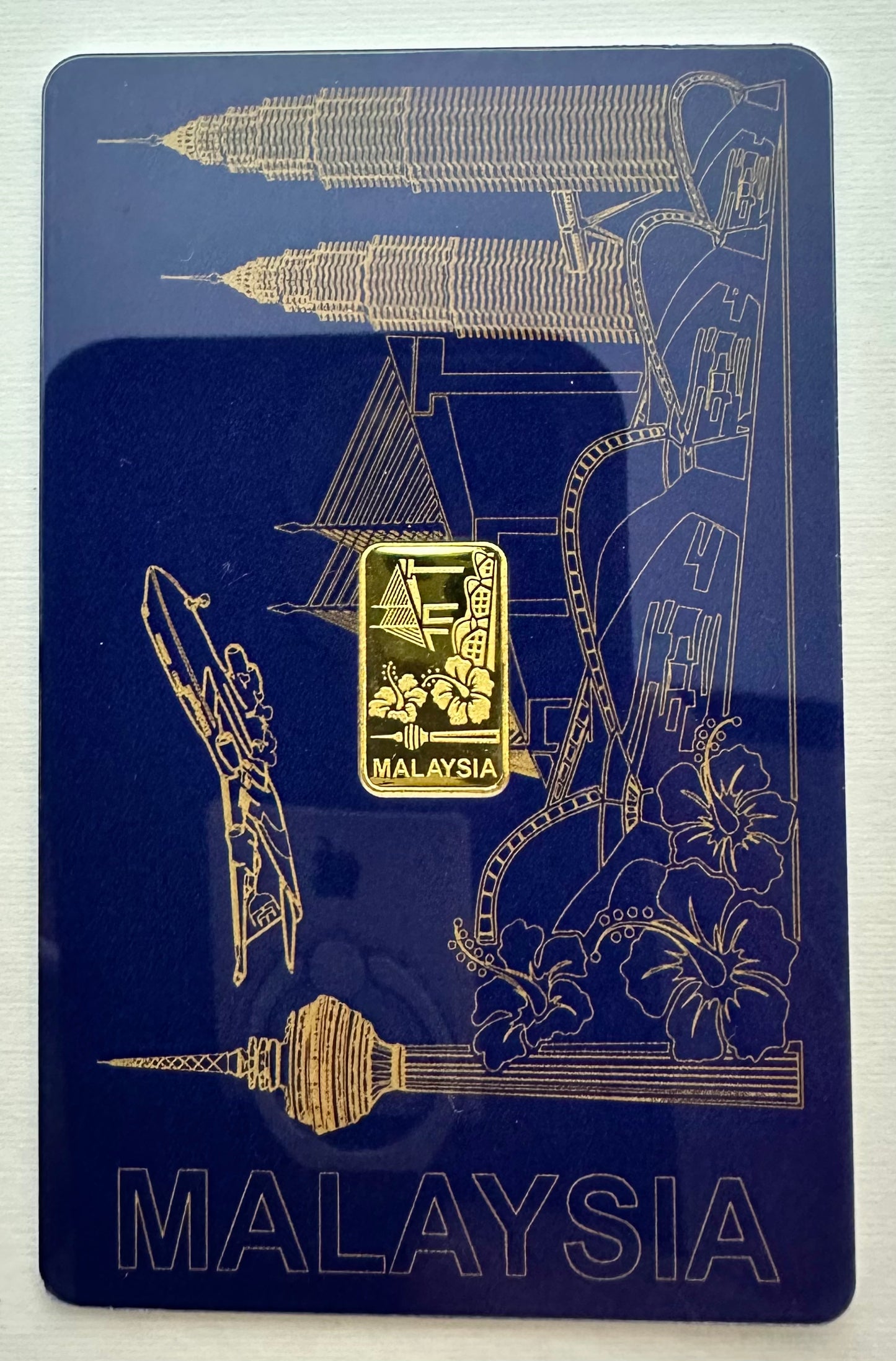 1 Gram 24ct Gold Bar - Malaysia’s Landscape Design