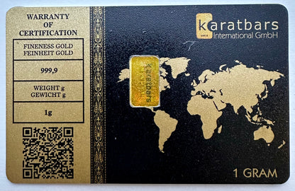 KaratBars 1 Gram Gold Bar