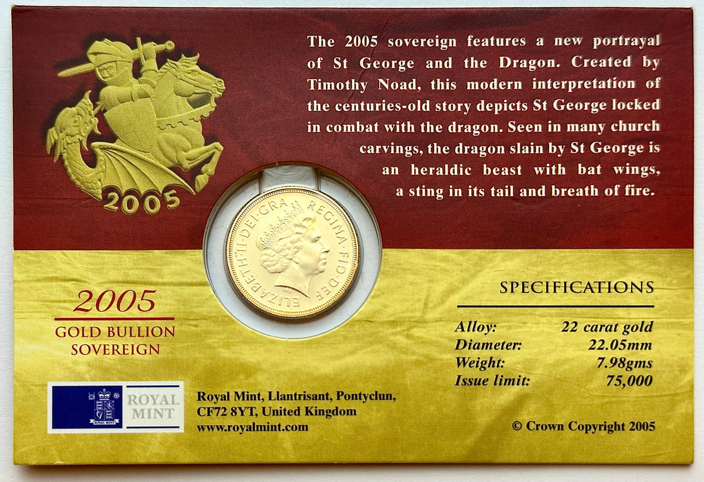 2005 Uncirculated Full Sovereign