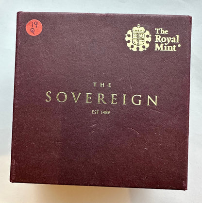 2019 Gold Proof Quarter Sovereign - Box and COA