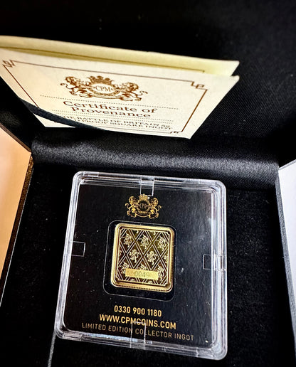 5 Gram Battle of Britain Gold Bar - Box and COA