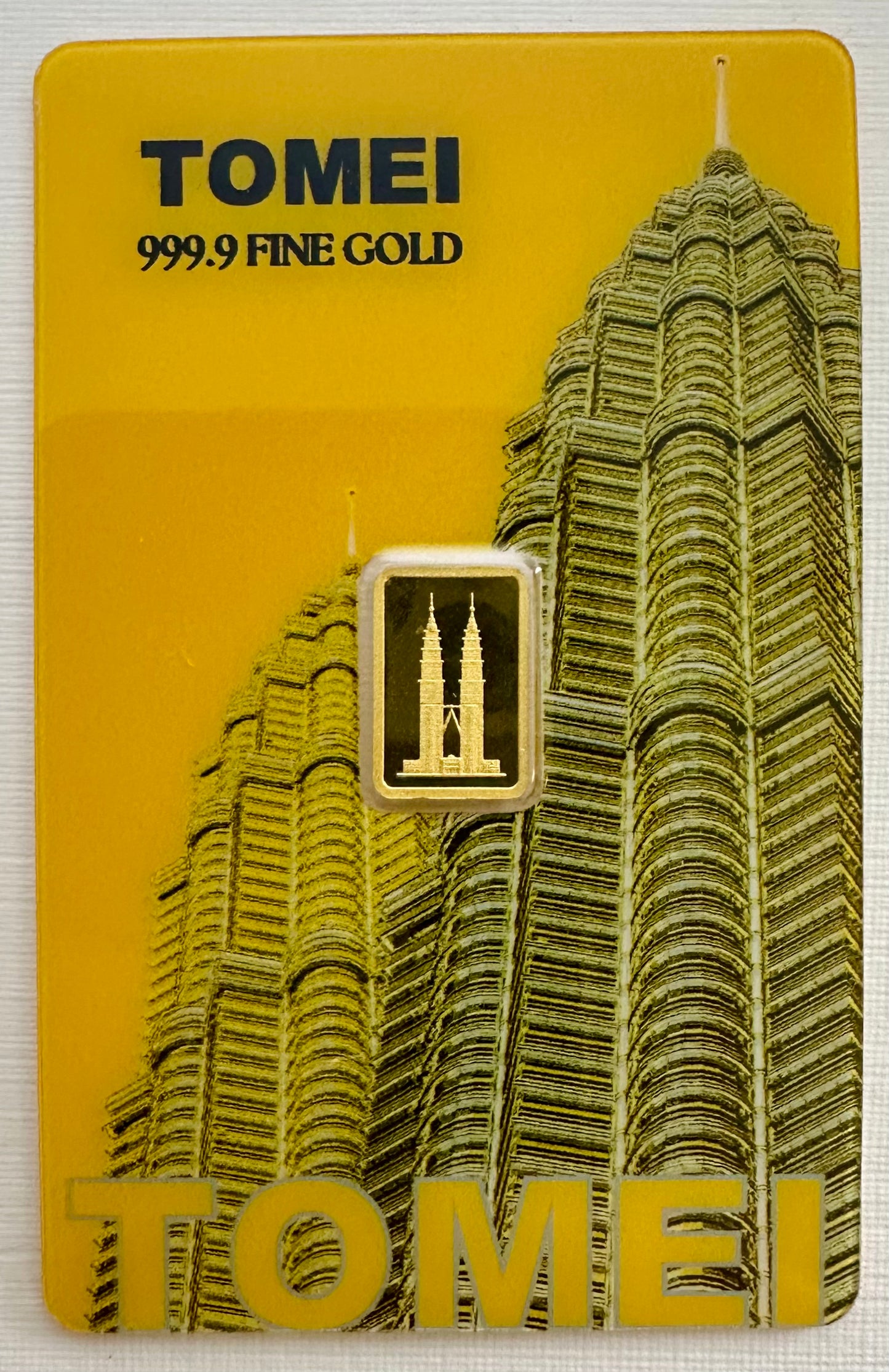 KLCC Twin Tower 1 Gram 24ct Gold Bar - Assayed - Yellow