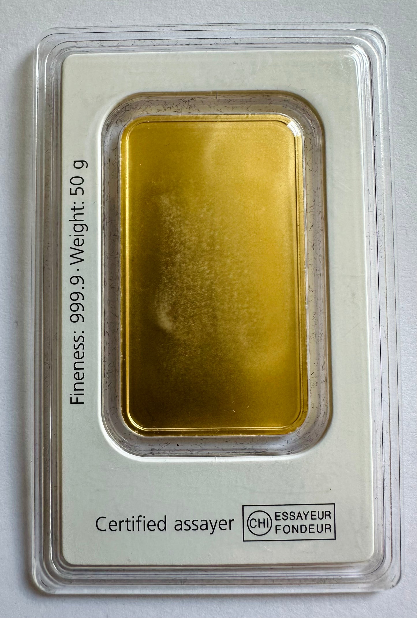 50 Gram Sharps Pixley Gold Bar - Carded