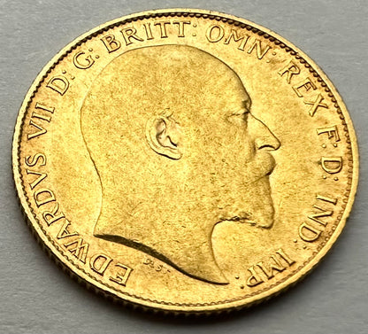 1906 Gold Edward VII Half Sovereign