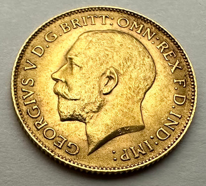 1913 Gold Half Sovereign