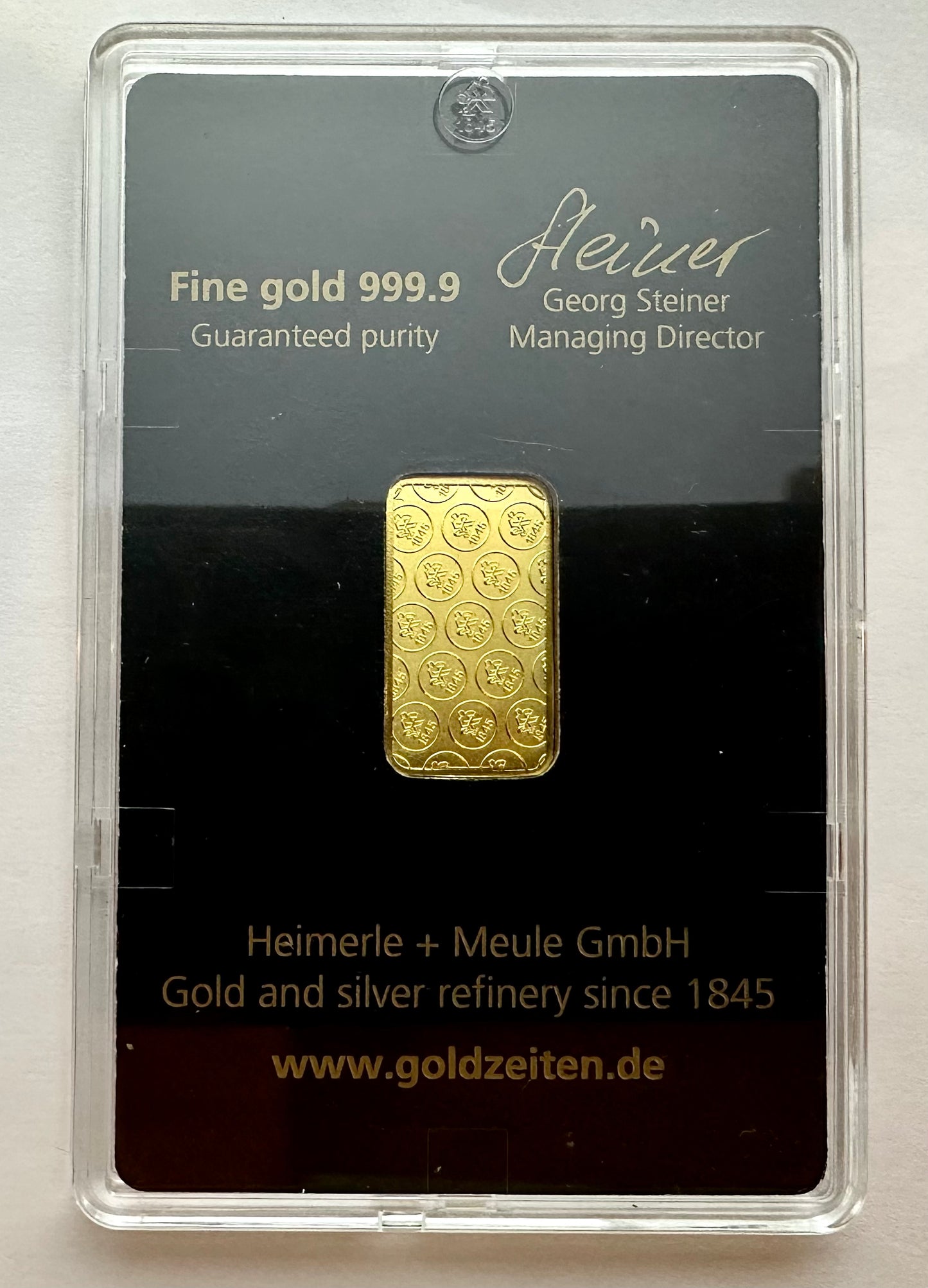 Heimerle+Meule 5 Gram Gold Bar