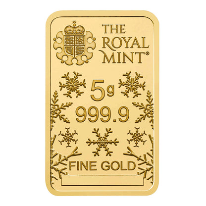 Christmas 5g Gold Bullion Minted Bar