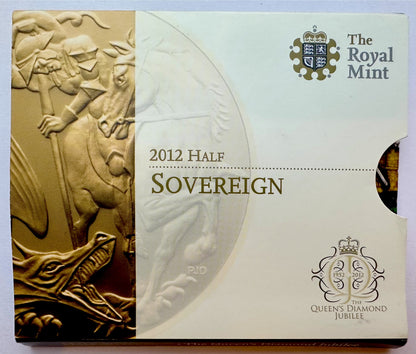 2012 Gold Half Sovereign in Blister Pack Carded