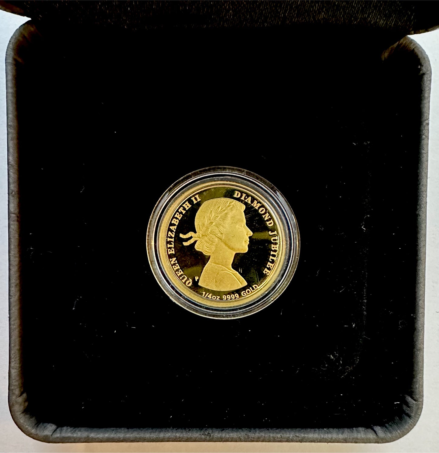 Perth Mint 2012 Queen Elizabeth II Diamond Jubilee 1/4 Ounce Gold Proof Coin - Boxed and COA