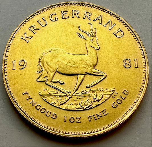 1981 1 Troy Ounce South African Gold Krugerrand