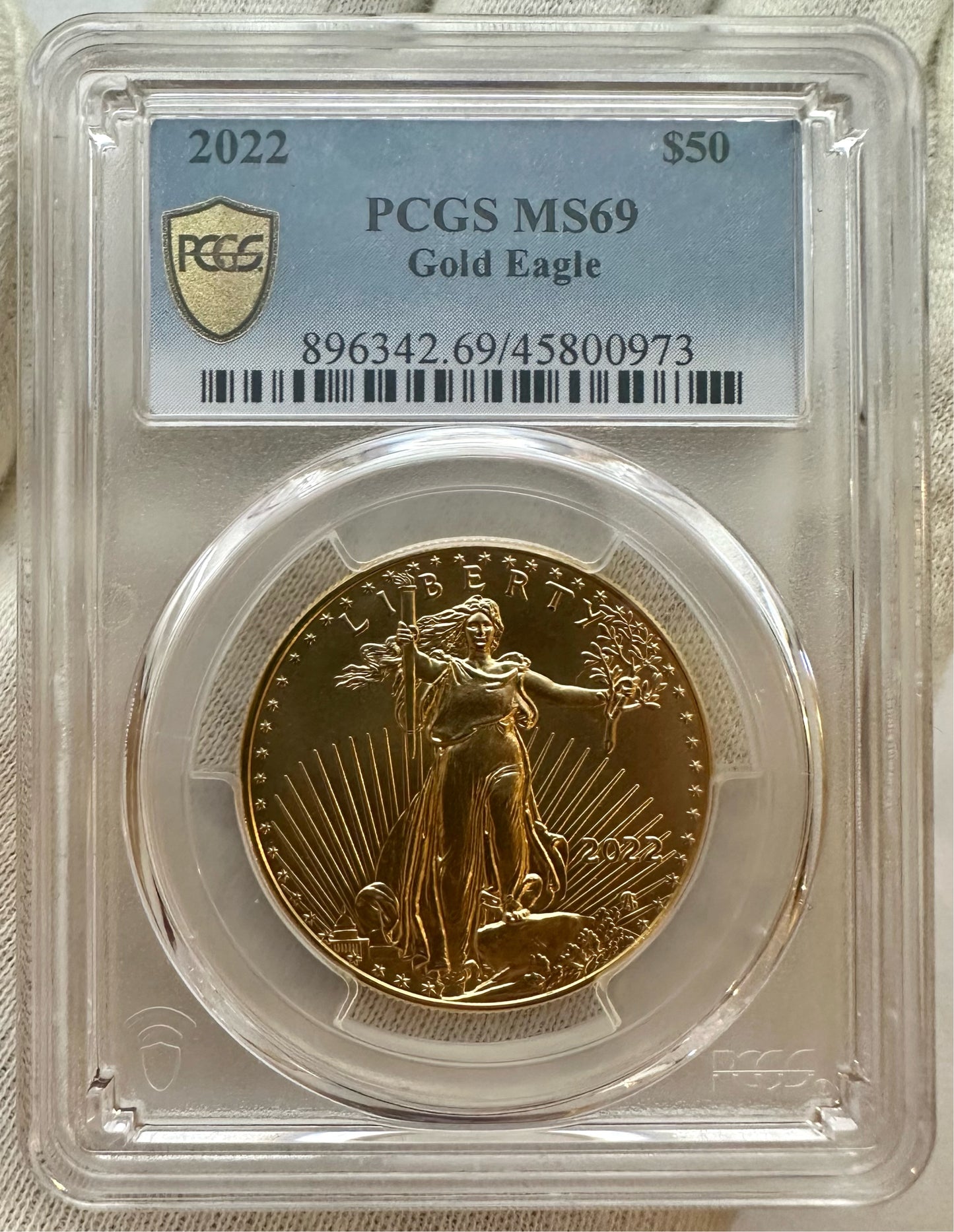 2022 American Eagle One Ounce 24ct Gold Coin PCGS MS69