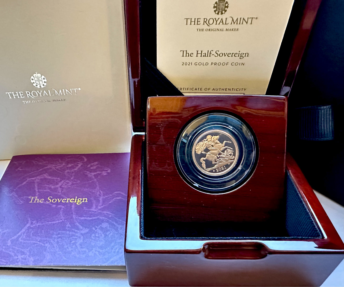 2021 Gold Proof Half Sovereign - Boxed and COA