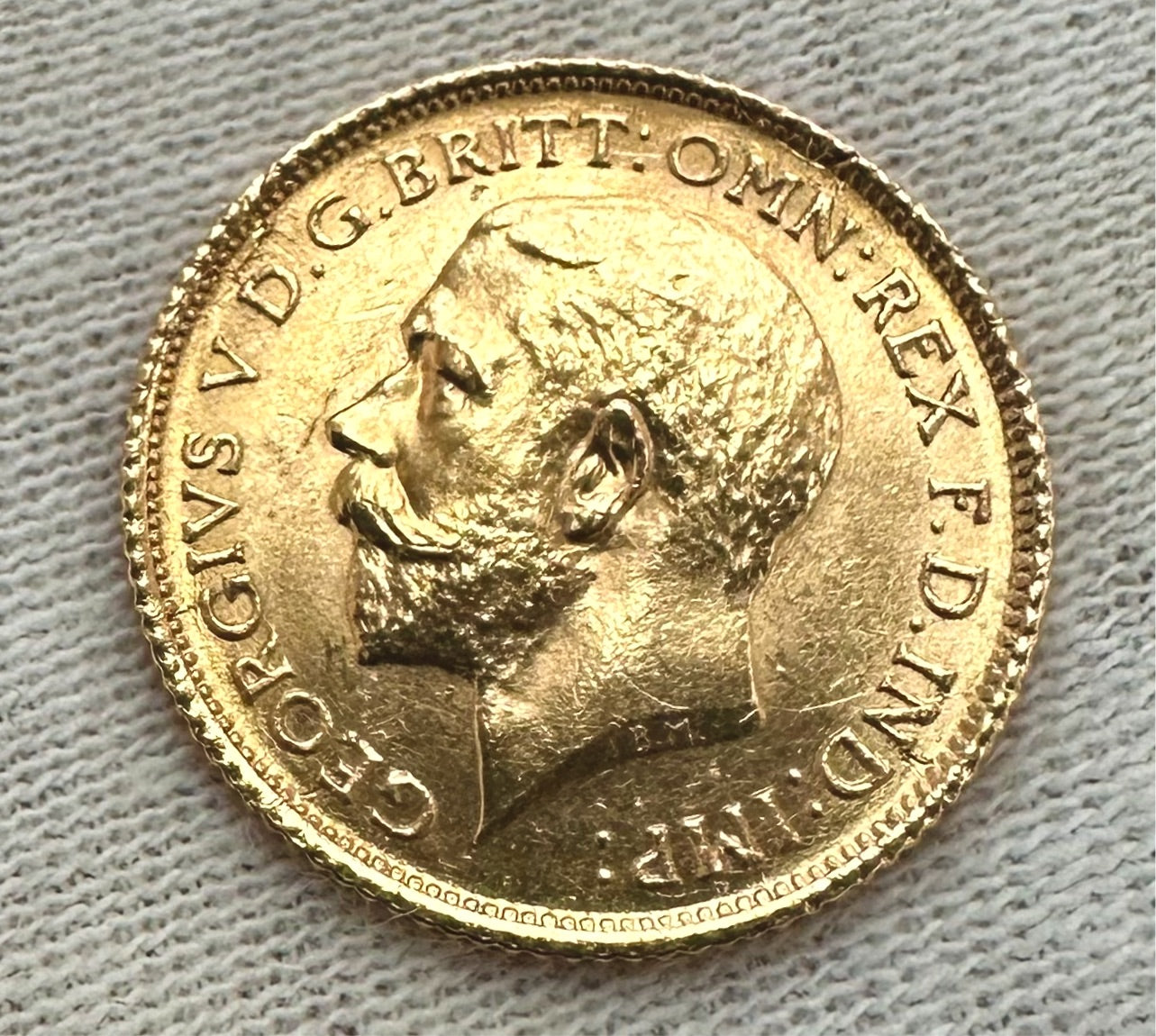 1915 Sydney Gold Half Sovereign - A UNC/ Extremely Fine