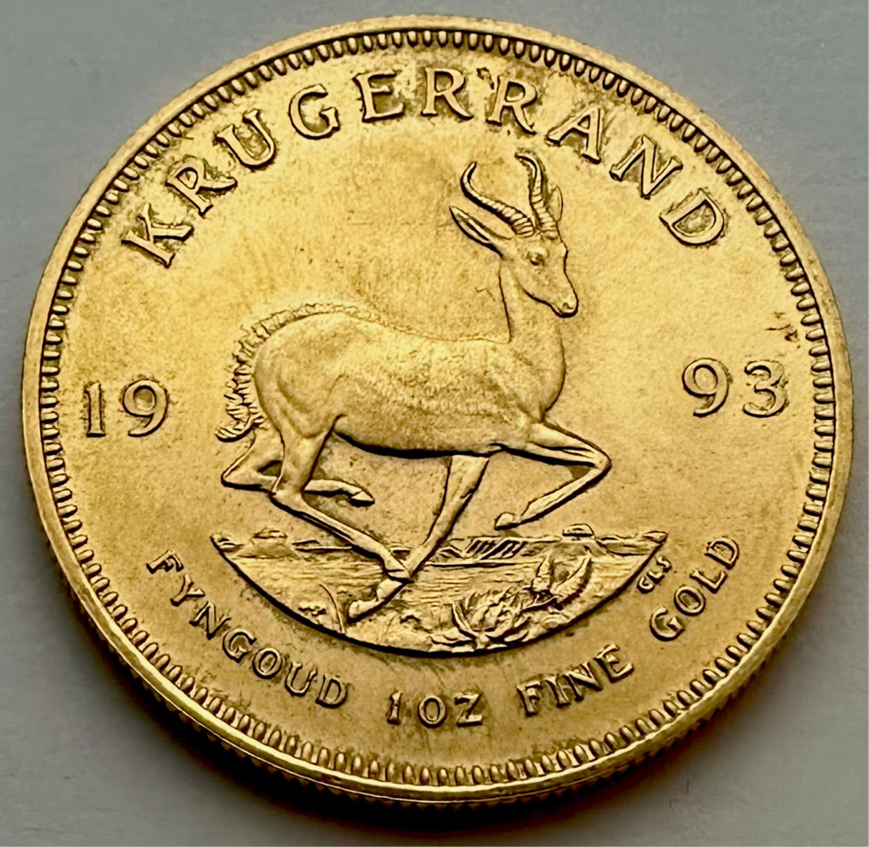 1993 1 Ounce  South Africa Gold Krugerrand - 22ct