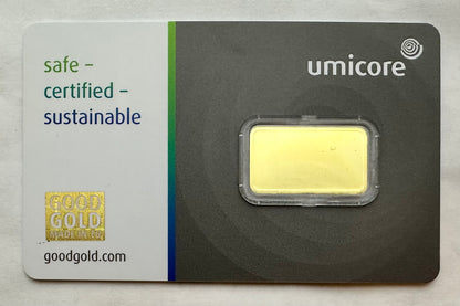 Umicore 5 Gram Gold Bar Assayed A1110514