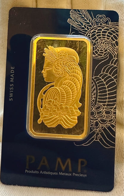 Pamp Suisse Lady Fortuna 50 Gram Gold Bar Assayed C029061