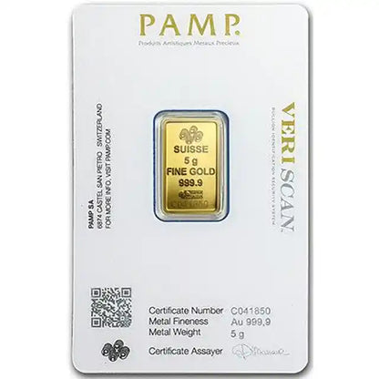 PAMP Suisse Fortuna 5g Gold Bar – Sealed