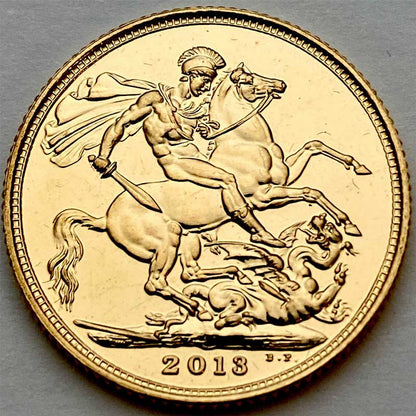 2013 Gold British Full Sovereign Elizabeth II St. George