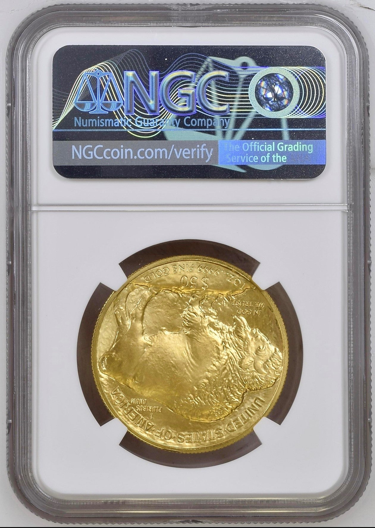 2015 1 OUNCE GOLD BUFFALO $50 - NGC MS70 TOP POP