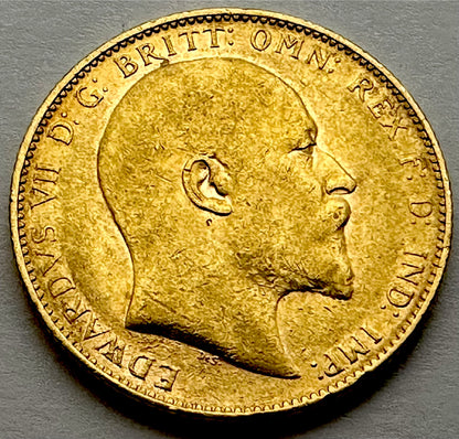 1902 King Edward VII Full Sovereign - Perth