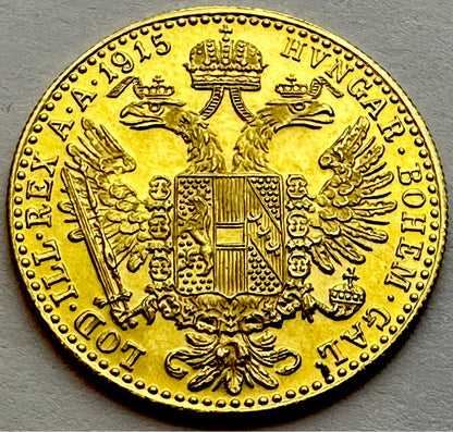 1915 Austrian 1 Ducat - Franz Joseph I