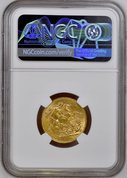 1918 Canadian Full Sovereign - NGC MS61